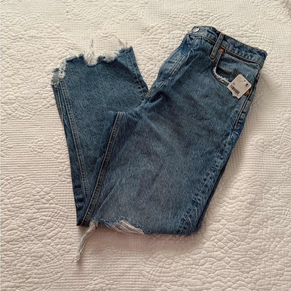 Free People Women's Tapered Baggy Boyfriend Jeans - Picture 3 of 8
